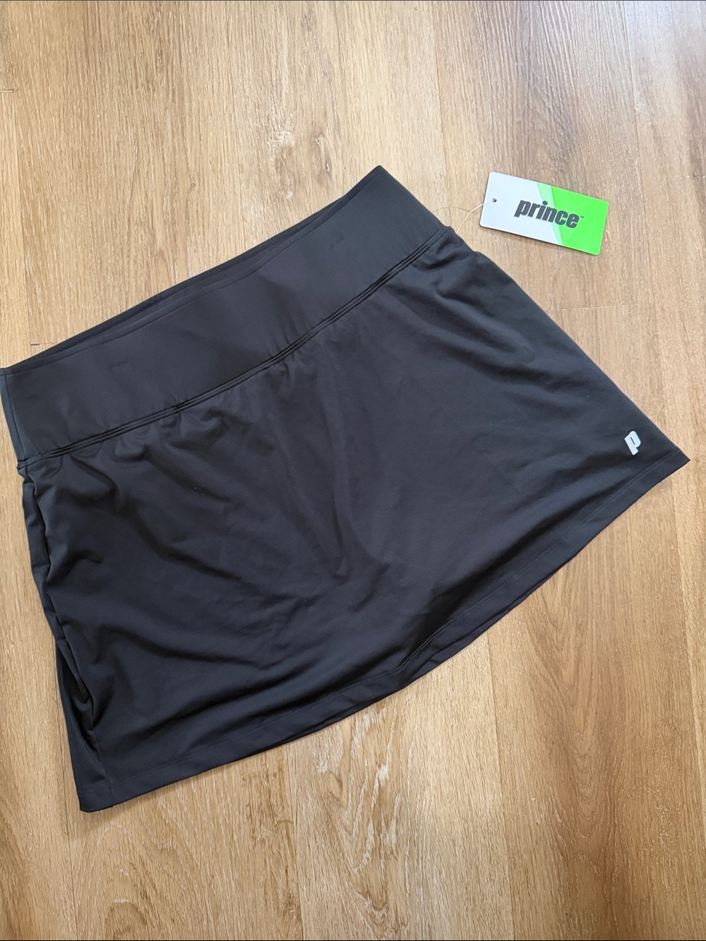 Prince Black Athletic Skort with Built-in Shorts